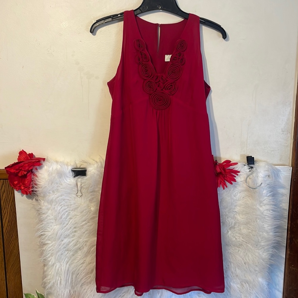 LOFT Size 2P Midi Dress
